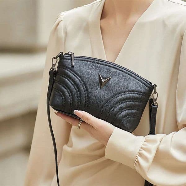 Limited Designed Real Genuine Leather Shoulder Soft Women Messenger Bag Crossbody Solid Female White Purses Sales #Sc2080