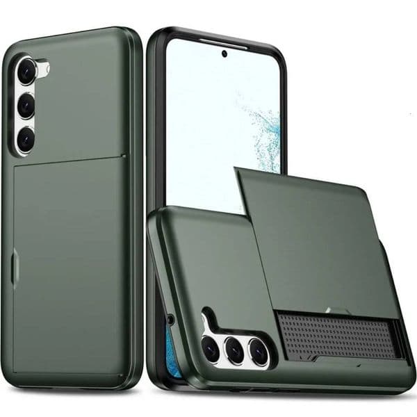 For Samsung Galaxy S25 S24 Ultra S22 Plus S23 S21 S20 FE Note 20 A17 A55 Wallet Cover Card Holder Slot Shockproof Phone Case