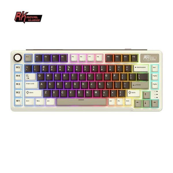 RK ROYAL KLUDGE L75 Wireless Gaming Keyboard Customize Shortcut Keys PBT Keycap Gasket Structure Tri-mode Mechanical KeyboardM251128