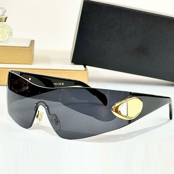 Designer ECLIPSE Wrapped Sunglasses 2280 Luxury Men Future Vision Frameless Glasses Nylon Dark Grey Lens Sunglasses UV400 Protective Women Wrap Sunglasses