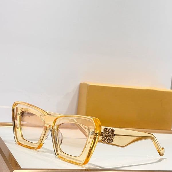 Bevered Cateye Sunglasses LW40145 Designer Mens Womens Luxury Sunglasses Acetate Frame Havana Color Lens Glasses Beach Vacation Fashion Goggles Style UV400