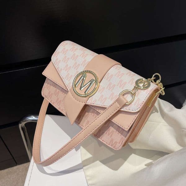 Shoulder carrying with high-end feel, large capacity small square bag, fashionable and versatile PU women's single shoulder crossbody bag