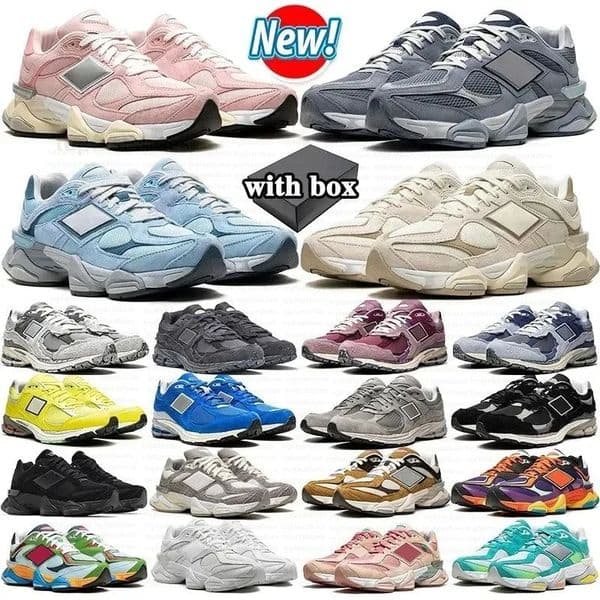 Designer Running Shoes 90s60s Sneakers Men Women Triple Black Leather White Grey Brown Olive Pink Blue Trainers Taupe Black Gunmetal Pink Grey Haze Natural size 36-45