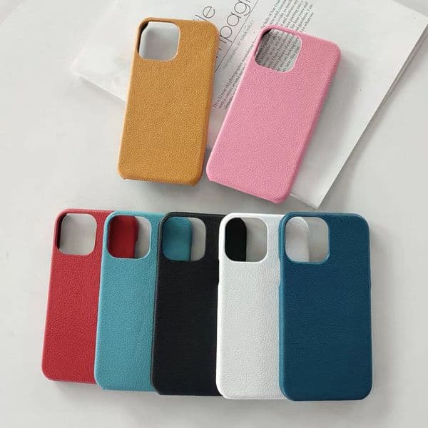 New Designer Phone Case Model Compatible with Apple 16/17 Phone Case Sheepskin Pattern Solid Color Half-Wrap Simple 17 Pro Fashionable PC Texture free shipping