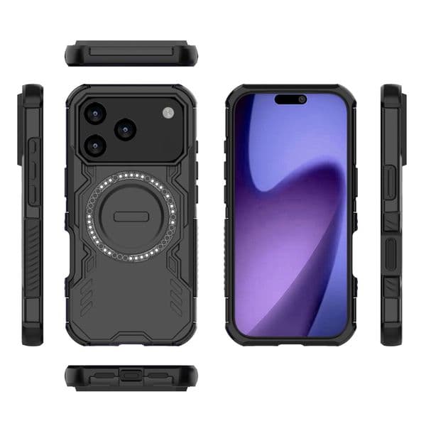 Phone case Compatible with Apple iPhone 17 Pro Max 2-in-1 Magnetic Military Shockproof Phone Case 16 Protective Cover 15 free shipping