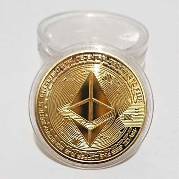 Creative Ethereum Coin Ethereum Art Collection Physical Commemorative Coin W250207