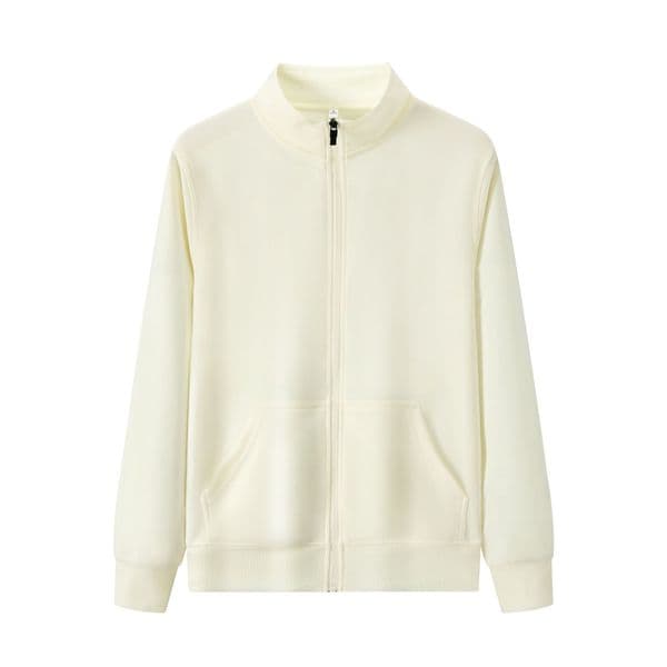 (378) Autumn polar fleece casual stand collar sweatshirt