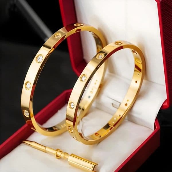 Classic Bangl 18K Gold Fashion Braclt Dsignr Jwlry High Quality Platd Titanium Stl Diamond for Womn Mn Braclts Silvr luxury Jwlrys 15 to 22
