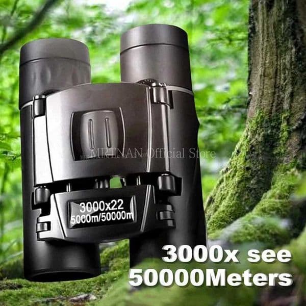 3000x22 Powerful Double Eyes 50000M Long Distance Folding Mini Telescope BAK4 FMC Optical Hunting Sports Outdoor Camping Travel Z250219