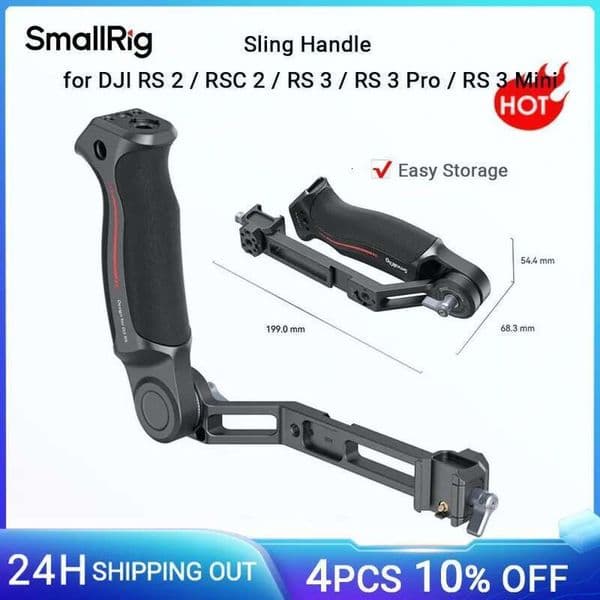 Adjustable Handgrip Gimbal Sg Handle for DJI Mini,RS 3, 3 Pro, RS 2,RSC 2 Stabilizer 13.2lb Load 3028C