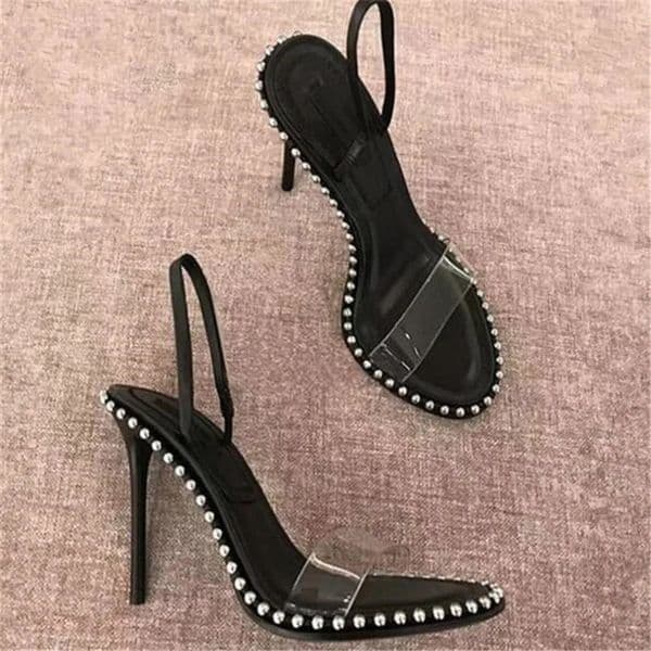Shoes Summer Fashion Female Platform Sandals Rivet Metal Pumps Wedding Women High Heels 9cm and 7cm 250221