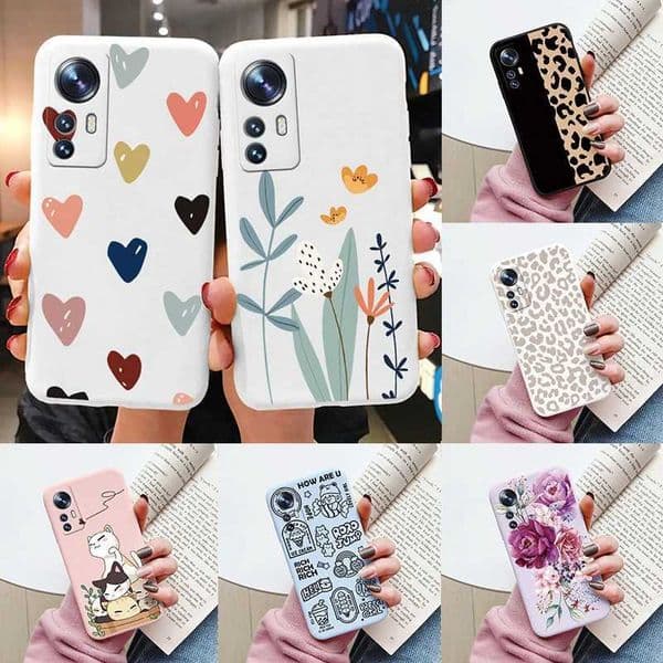 Suitable for 12 5G 12X 12S 12 Lite Funda Cute Heart Cartoon Owl 12 X Mi12 Lite Matte Soft TPU Back Cover Z250227