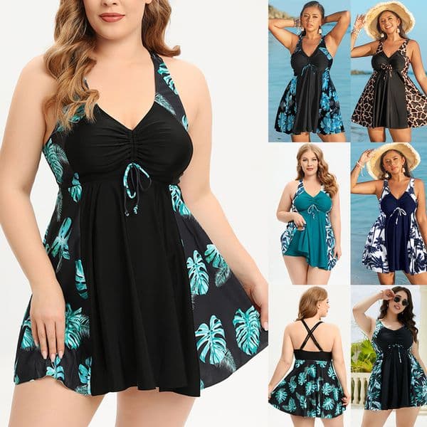 Outdoor Summer Beach Sexy Women Free Shipping 2025 New Designer Shoes 2025 New Plus Size Women's Conservative Split Swimsuit