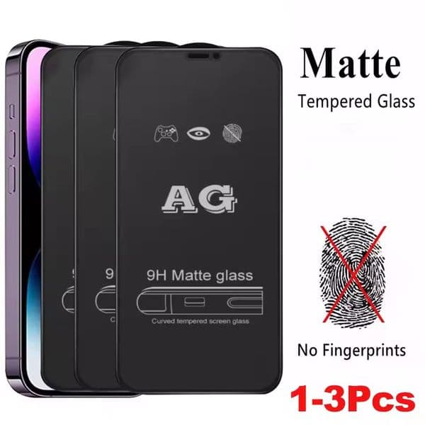 Matte Tempered Glass For iPhone 16 15 14 12 11 13 Pro Max 16E Anti Fall And Anti Scratch Frosted Screen Protectors