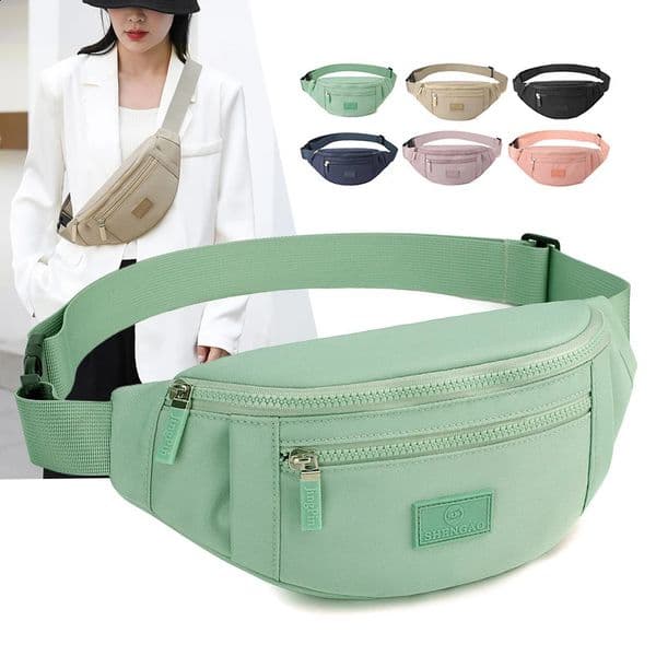 Waist Bag Women Men Waterproof Pocket Fashion Casual Chest Handbag Unisex Sports Travel Purse Waist Pack Belly Bags Case 250528