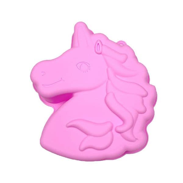 Unicorn Silicone Cake Pan Unicorn Bread Baking Tray Non-Stick Biscuits Dessert Bakeware for Baking Party Decorating Muffin Mold