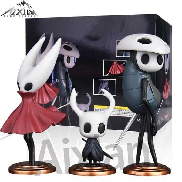 3pcs/set Hollow Knight Toys Anime Game Figure The Knight Action Figure Hornet/Quirrel Figurine Collectible Model Doll with Box XJ250605