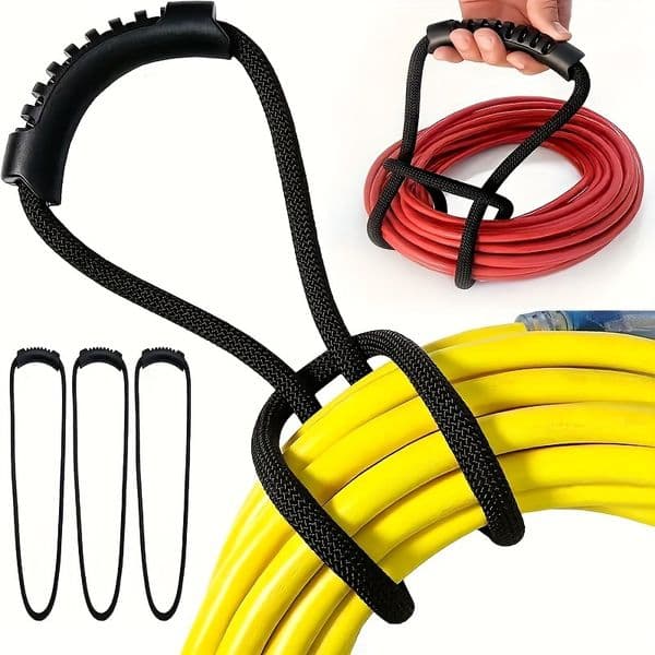 Storage Strap with Handle: Extension Cord Organizer,Hose Holder,Space-Saving,Air/Water Hose Organizer for Home,Garage,Boat,RV