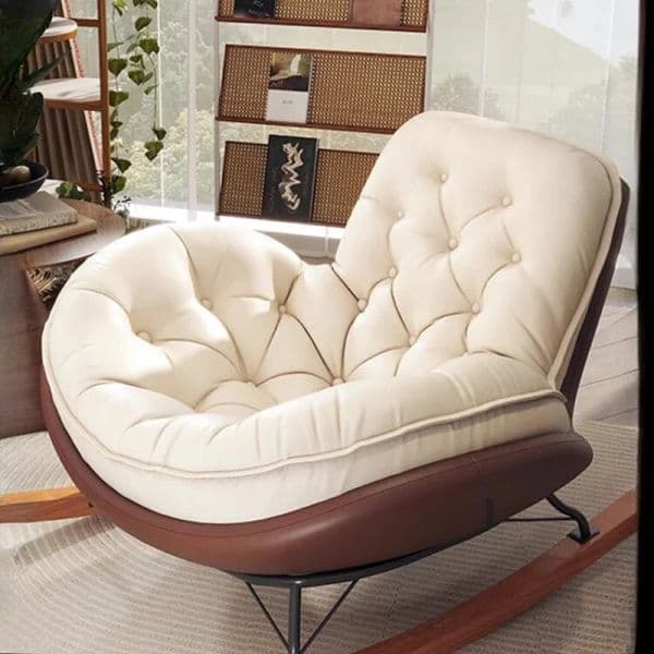 Lazy Sofa Rocking Reclining Sleepable Bedroom Single Recliner Home Balcony Leisure Tatami Seat Floor Chair