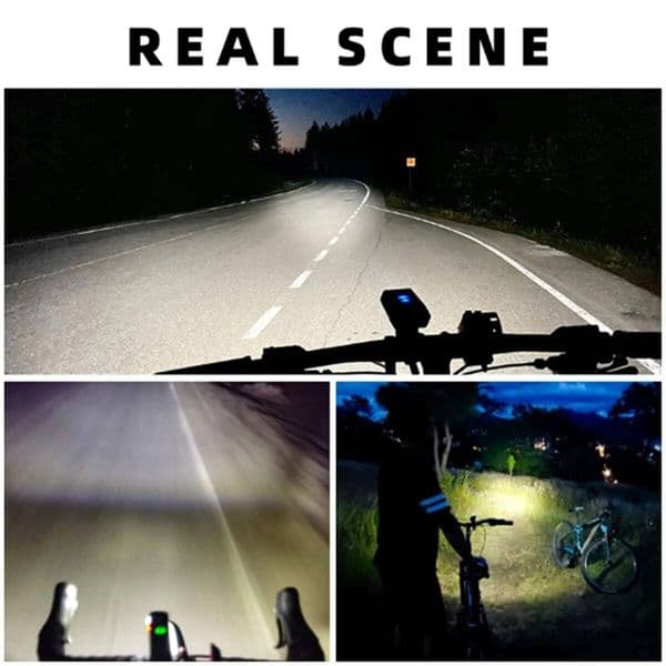 A26P ROCKBROS 800LM USB Rechargeable Bicycle Front Light Cycling Super Bright Flashlight Bike Headlight