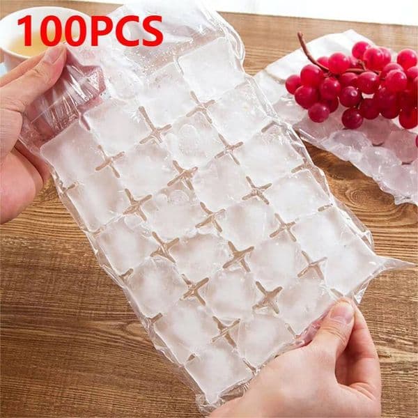 ice maker 10-100Pcs Disposable Ice-Making Bags Freezing Maker Ice Cube Bag Self-Seal Ice-making Mold For Summer DIY Drinking