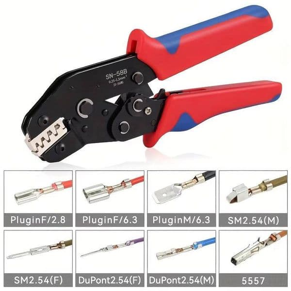 Dupont Terminals Crimp Pliers Interchangeable Dies Wire Crimper Crimping Tools Ratcheting Sn-48B Ph2.0 Xh2.5 Jst2.5 Vh3.96 tues
