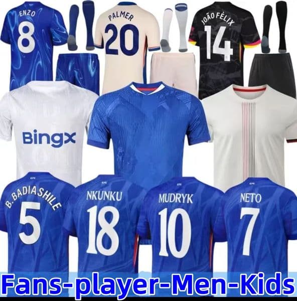 chelseas fc jersey 25 26 CAICEDO Nkunku PALMER soccer jerseys Disasi 2025 2026 Enzo Mudryk JAMES STERLING Cucurella football shirt men and kids Ugochukwu N.JACKSON