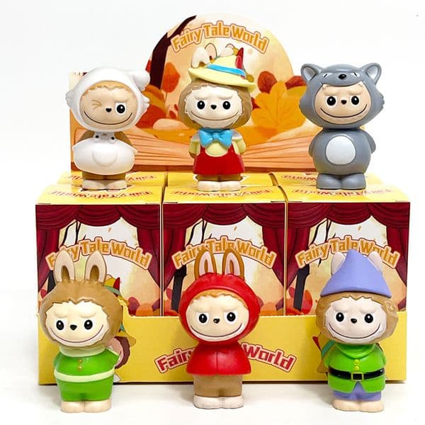 New Fairy Tale World Labubu Cartoon Doll Trendy Blind Box Desktop Decoration Figurine Peripheral Hand Figure