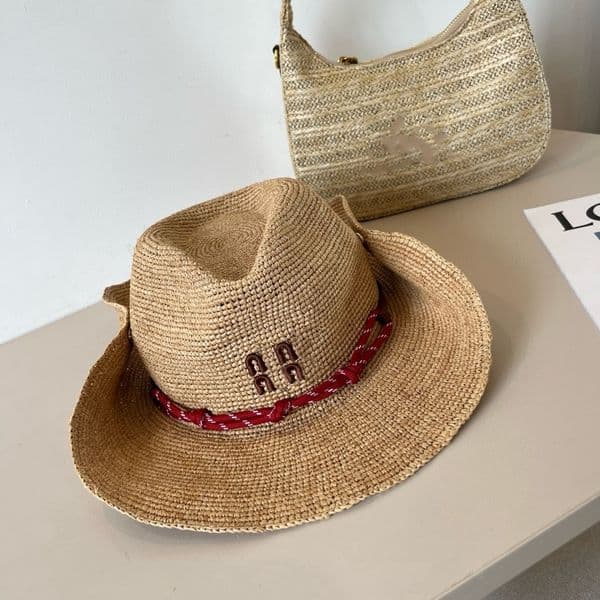 High Quality Straw Hat Designer Bucket Hat For Women Summer Outdoor Sun Protection Hat Travel Visitor Hats Beach Party Hat