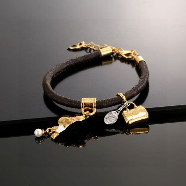 2025 Fashion Cherry Bracelet Cherry Blossom Bracelet Leather Printed Jewelry Cute Bracelet 666666666666