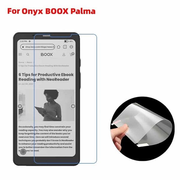 Soft Clear/matte Anti-glare Plastic PET film E-book reader screen protector Guard for Onyx BOOX Palma 5pcs/lot