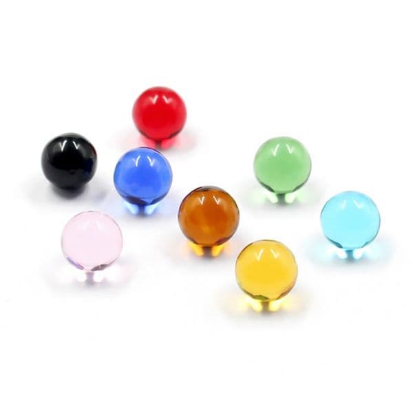 6mm Colorful Glow in Dark Glass Terp Pearl Ball Beads Smoking Accessories Luminous Glowing Spinning Bead For Quartz Banger Nail Wholesale
