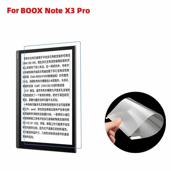 Soft Clear/matte Anti-glare Plastic PET film E-book reader screen protector Guard for BOOX Note X3 Pro 5pcs/lot