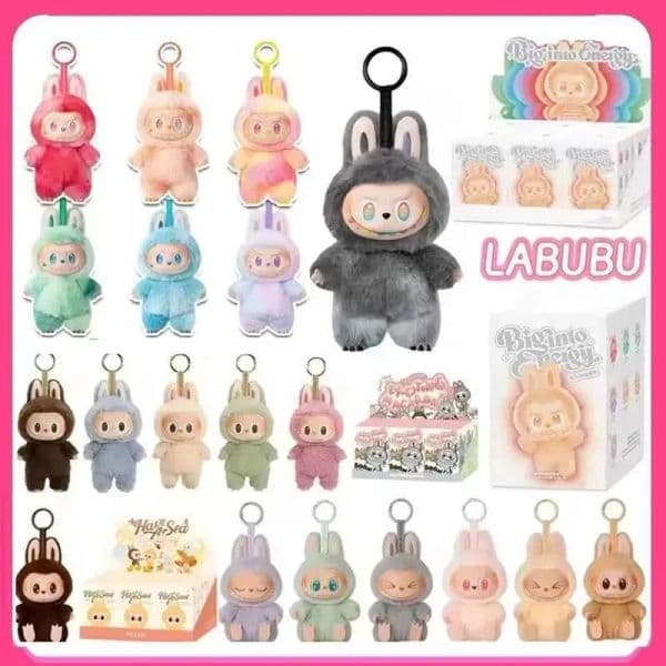 Labubu plush aroon action animation character doll hobby pendant decoration cute mysterious box