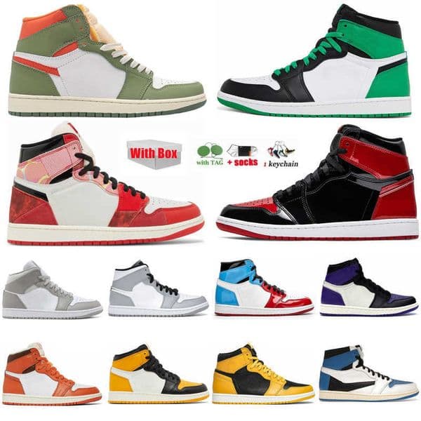 With Box Basketball Shoes For Men Women Designer High Celadon Next Chapter Black White Mocha Womens Sneakers Sports Trainers Size 36-47