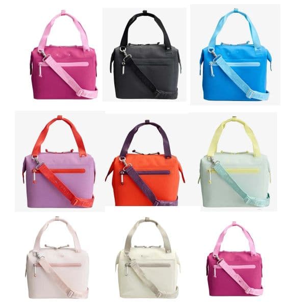 Lunch Boxes&Bags Stock All Day Julienne Mini Soft Cooler Bag and Lunch Box 10 Can Recycled Polyester Blue Tan 0331