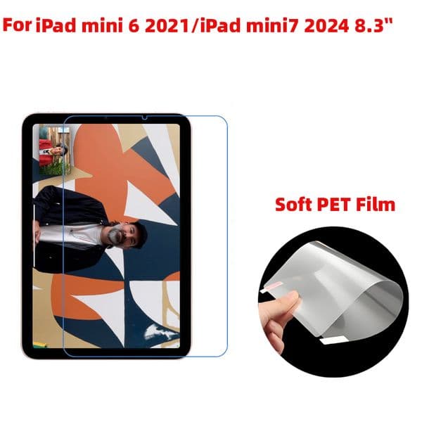 Soft Clear Transparent /matte Anti-glare Plastic PET film tablet pc screen protector Guard for Apple iPad mini 6/7 8.3 inch 3pcs/lot