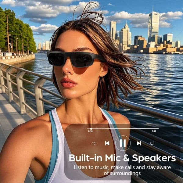 M8PRO Bluetooth Smart Glasses Hands-Free Calling Multi-Function Outdoor Cycling Windproof Goggles