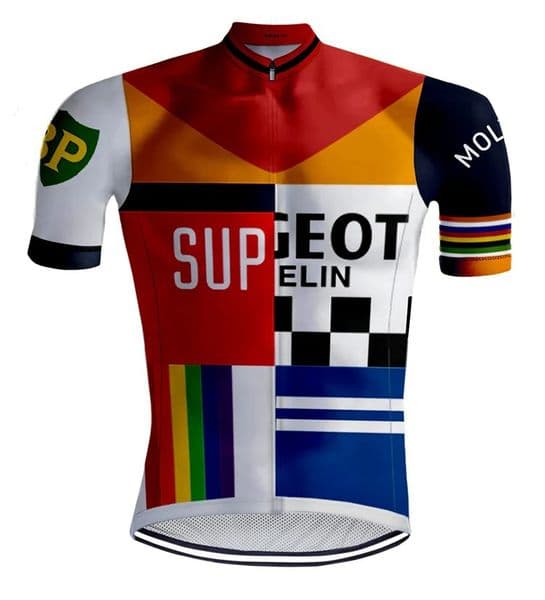 Peugeot NEW Man Vintage Cycling Jersey Short Sleeve Cycling Clothing Riding Clothes Suit Bike Wear