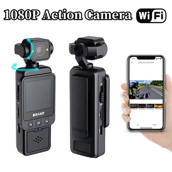 2026 New Wifi Sports outdoor Wearable Travel Bicycle Driver Pocket Action Digital Camera Video Recorder For Motorcycle And Vlogging Free Shipping
