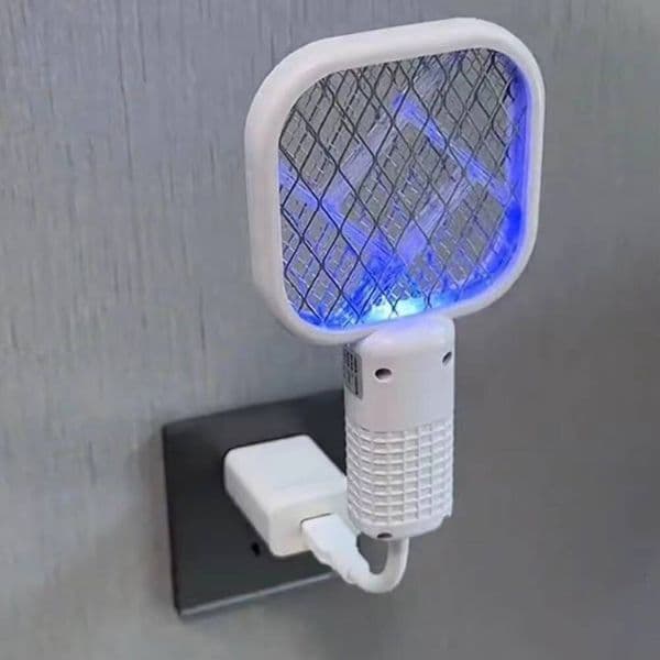 USB Electric Fly 2 in 1 Swatter Mini Mosquito Killer for Home Indoor Outdoor