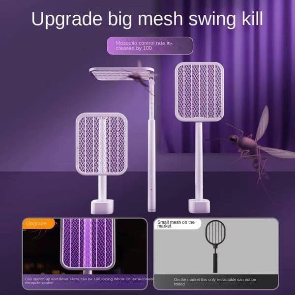 Rechargeable Household Ultra Folding Fly Electric Killer Power Grid Mosquito Swatter i1