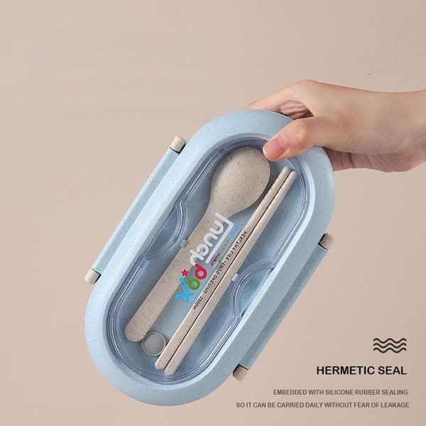 Wheat Straw for Students, Cafeteria, Office Workers, Insulated Odor-Free Box, Sealed Fresh-Keeping Lunch Box