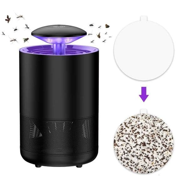 Fruit Fly Indoor Gnat Catcher Traps with Suction Insect Trap Control Lamp Mosquito Repellent Bug Light&2 Sticky Glue Boards i1