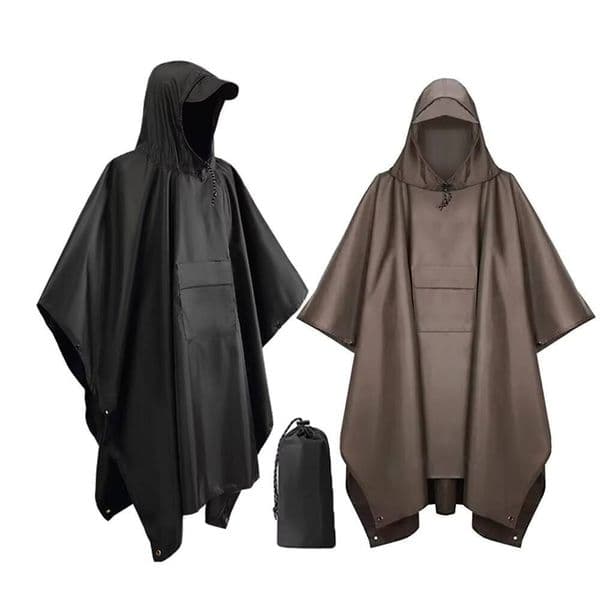 3 In 1 Waterproof Motorcycle Cover Motobike Coat Moto Rain Suit Outdoor Military Raincoat Hooded Sleeve