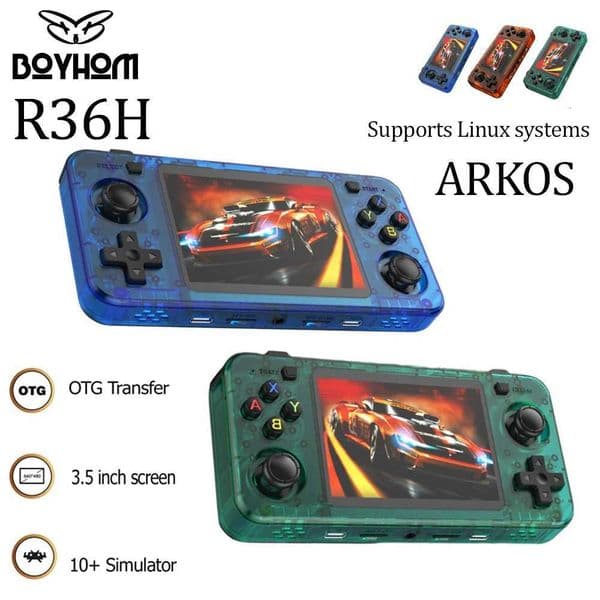 128G R36H Retro Handheld Console Classic Game OpenSource ARKOS Consoles 35 inch HD Screen Portable Video Player Best Gift Z250928