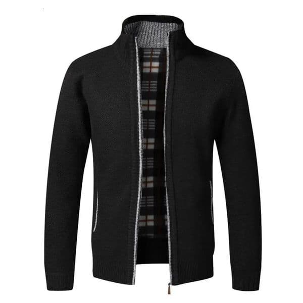 Men's Sweaters Autumn Winter Warm Cardigan Men Fleece Zipper Sweaters Jackets Mens Slim Fit Knitted Sweatercoat Thick Cardigan Sweater Coat Men 231213