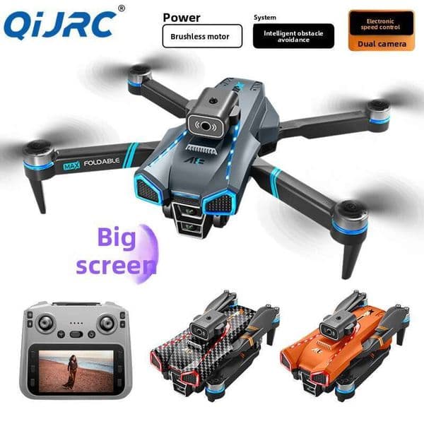Camera Drone New Product A18 MAX Drone 4.3Inch Large Screen HD Aerial Photography Quadcopter Obstacle Avoidance Remote Control Aircraft Toy