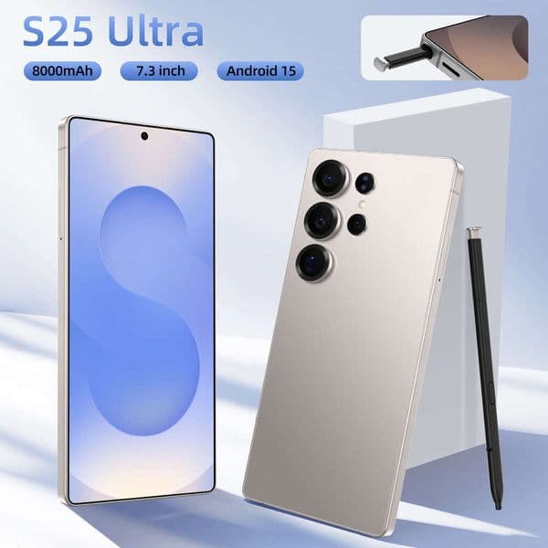 HD Display Mobile Phone Phone S25 Ultra Brand New Unopened 7.3 Inch Large Screen Android 16+1T Original TK