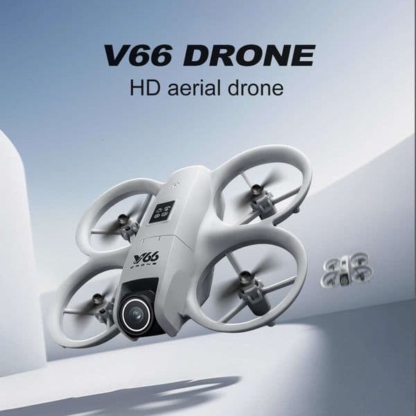 V66 MiNi Drone Aerial Photography HD Optical Flow Positioning Four-Sided Obstacle Avoidance Remote Control Aircraft Toy